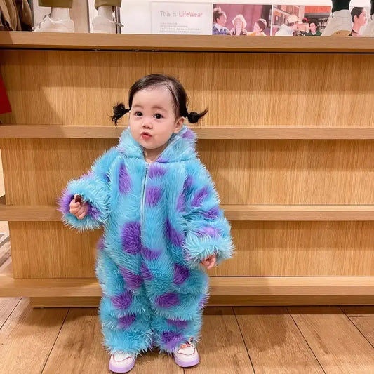 Cute Animal Baby Jumpsuit With Hooded Zipper NovaLuxShop