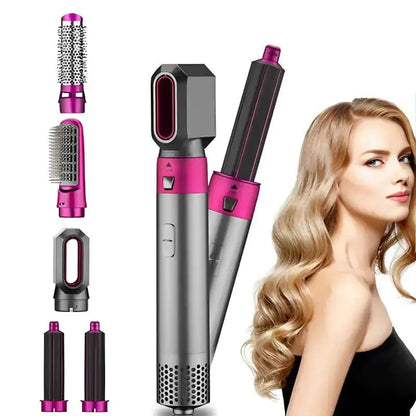 5-in-1 Automatic Hot Air Comb for Curling & Straightening NovaLuxShop