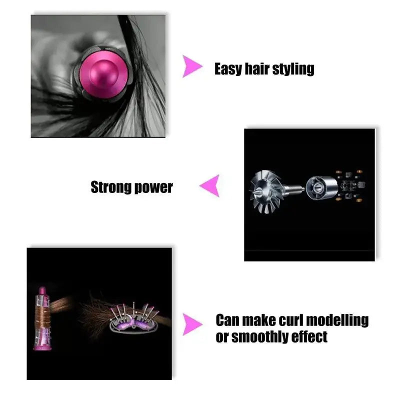 5-in-1 Automatic Hot Air Comb for Curling & Straightening NovaLuxShop